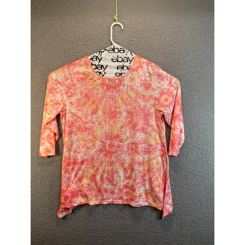 Ruby‎ Rd. Shirt Women's Large Tunic Long Sleeve  Stretch